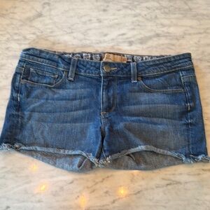 PAIGE Silver Lake Blue Jean Shorts Size 30